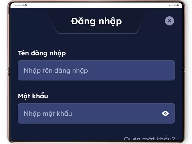 Form Đăng Nhập