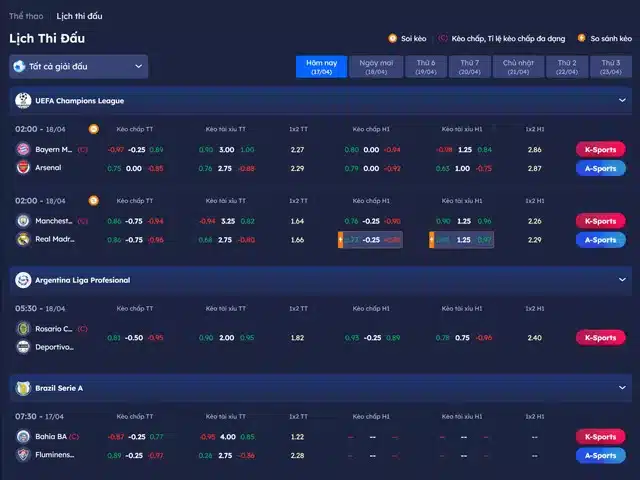 Match Schedule Updated at DA88