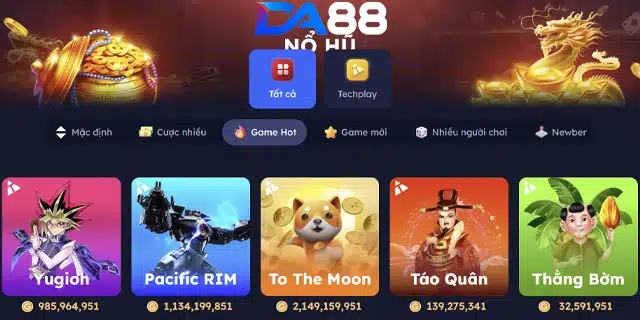 Phân Loại Game Nổ Hũ DA88